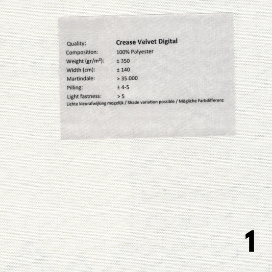 PridePrint Crease Velvet Fabric