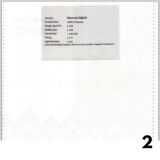 PridePrint Monroe (Jackson met backing) Fabric